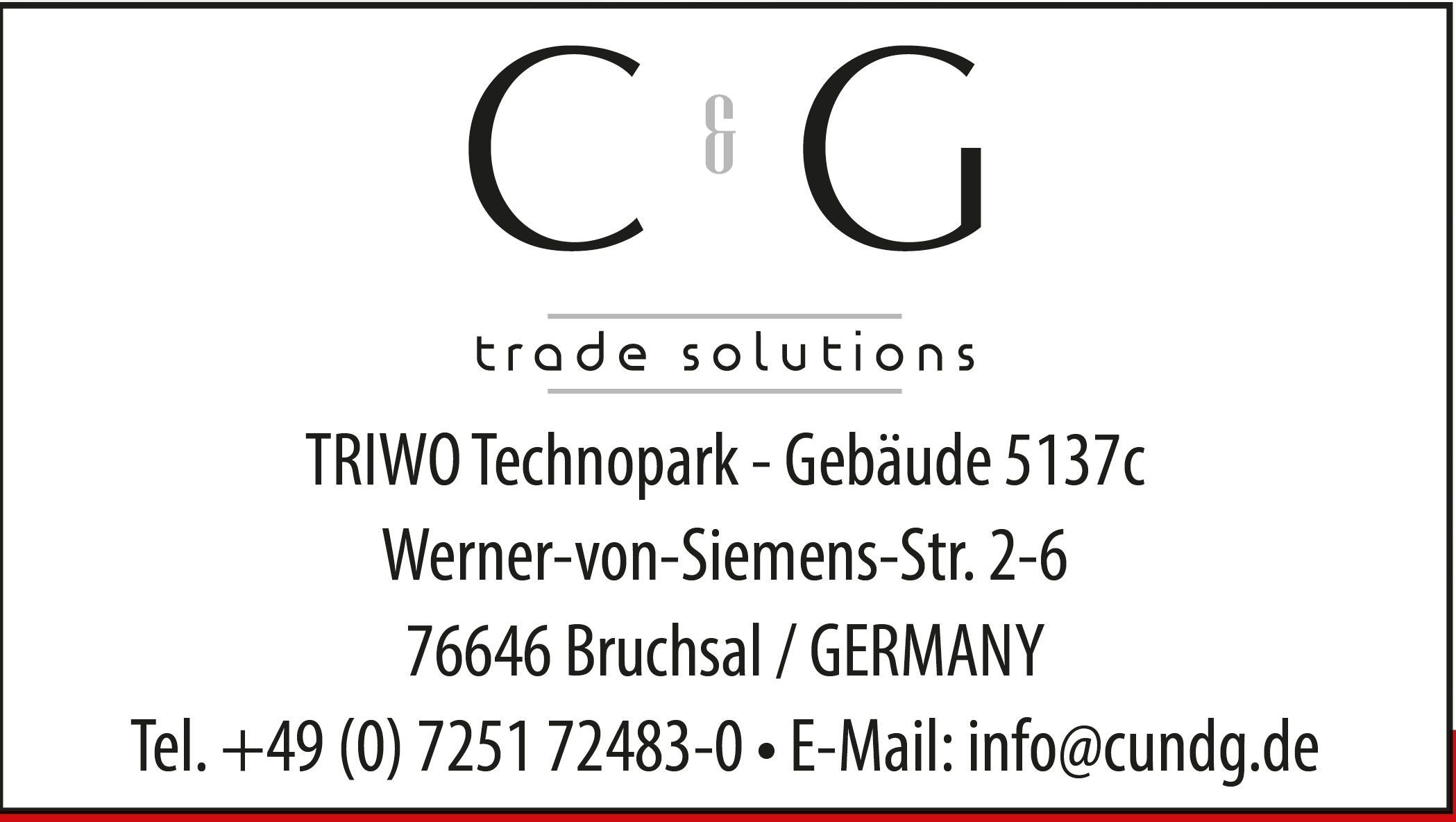 C & G GmbH trade solutions